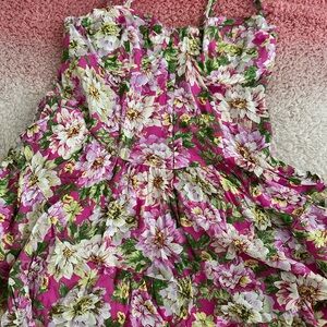 Floral Pink Boutique Romper